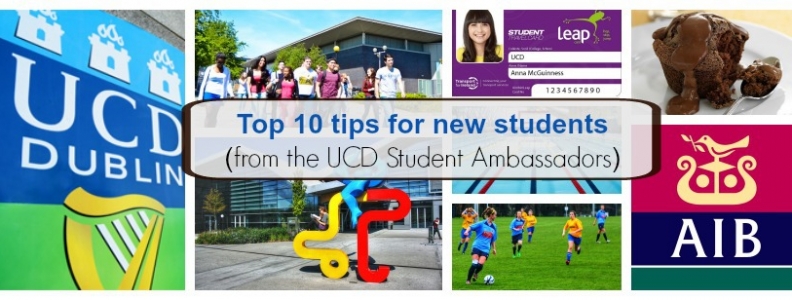 Top 10 tips for new students (from the UCD Student Ambassadors)