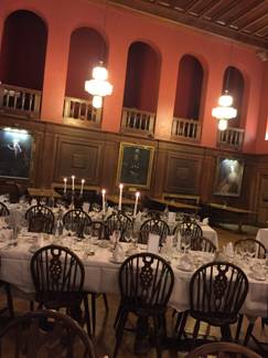 The dining hall where we had our meals was very like the great hall at Hogwarts. The walls were lined with portraits of the past presidents of the college- all women!