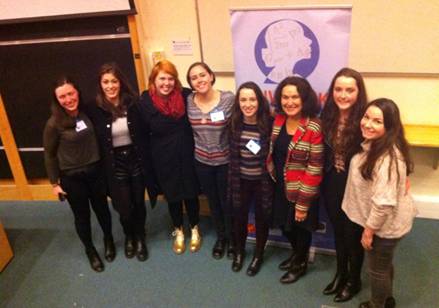 Myself and the girls from Trinity College Dublin with the organiser of the conference Professor Daniela Bortoletto.