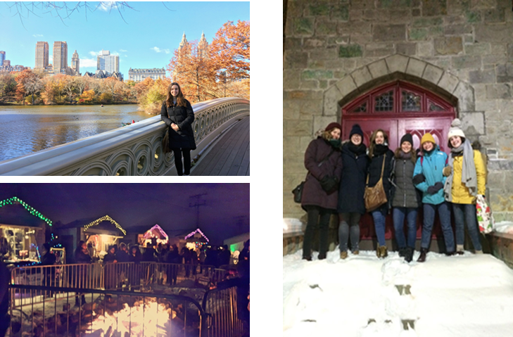 Central Park, a Christmas market and a bunch of us wrapped up against the cold!